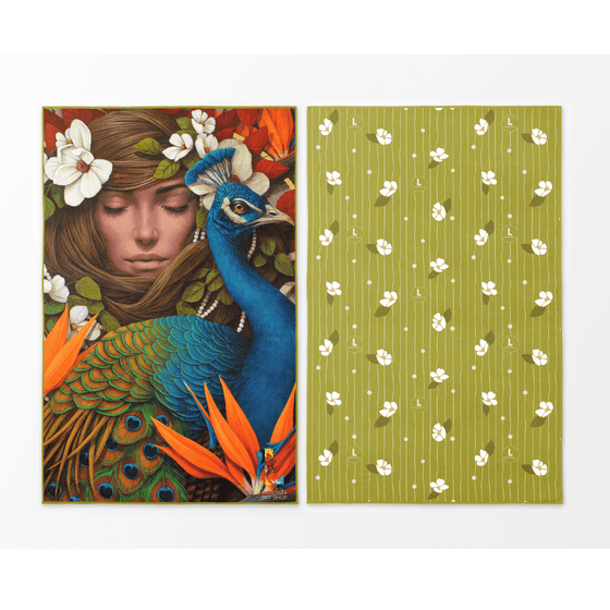 Chrysalide Artistic Reversible Yoga Towel