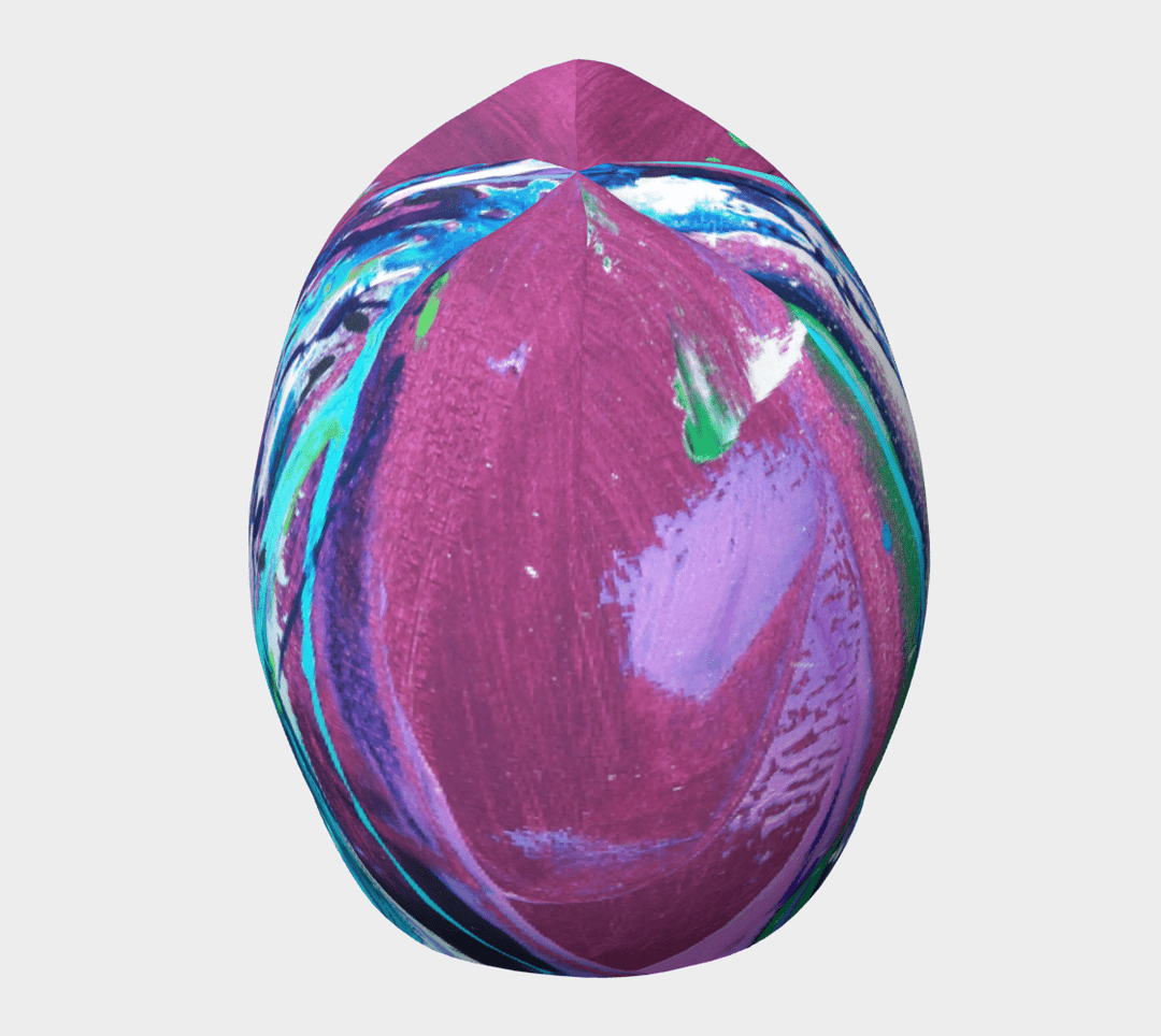 Vue de dessus de la Tuque Espoir soulignant le mélange de couleurs dynamique de l&