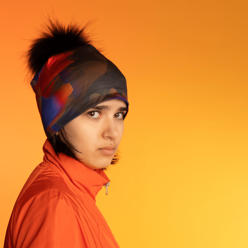 Tuque Mushroom avec pompon pour femmes et fillettes