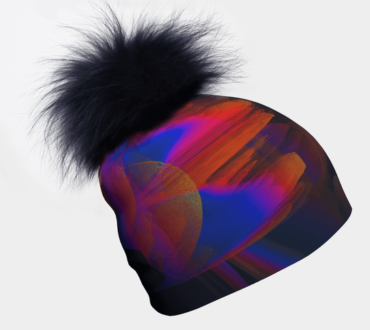 Tuque Mushroom avec pompon pour femmes et fillettes