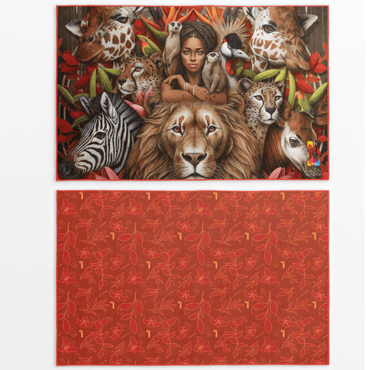 Safari – XL Reversible Artistic Towel | Artwork by Sophie Wilkins