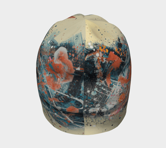 Vue fractionnée de la Tuque Sphénédon, mettant en évidence le motif abstrait.