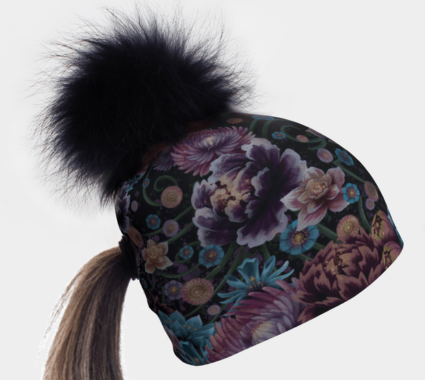 The best ponytail beanie is Lalita's art Shop Flora beanie!