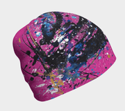 LEft view of the woman fashion and technical hat by Lalita's art Shop, Nest, designed by young prodigy, artist Megane Fortin.