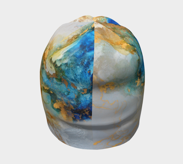 Ocean Marble Beanie for women