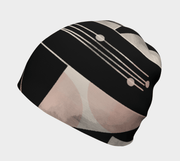 Geometrics Black and Pink Women's Beanie